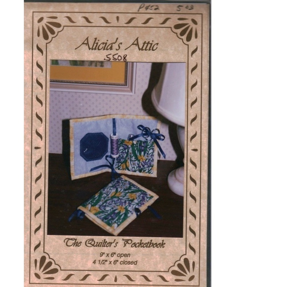Alicias Attic The Quilters Pocketbook Sewing Pattern 5508 Marcia Baker 1993